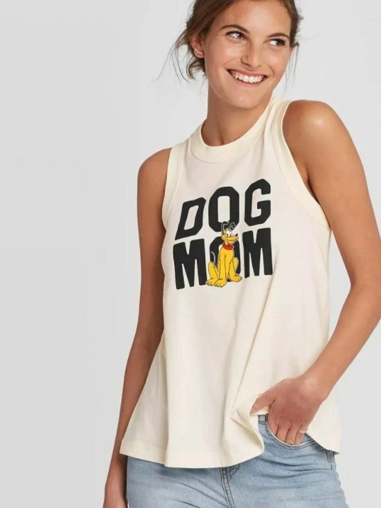 Disney Tops - Disney Dog Mom Pluto Graphic Tank Top